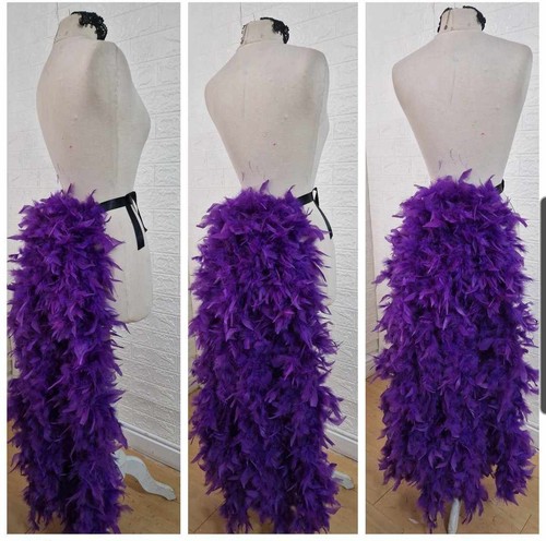 Long feather bustle train - bustle,