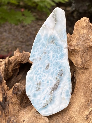 Large larimar slice - slice, slab