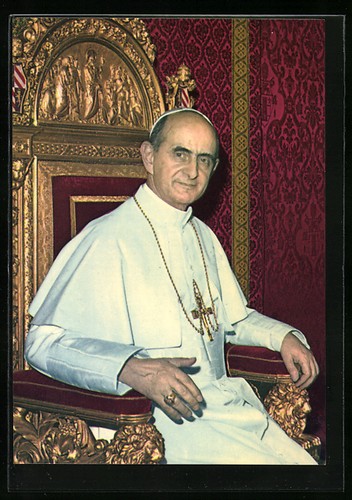 Postcard pope paul in - postcard,