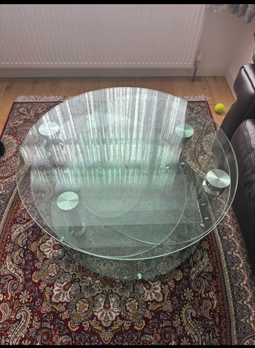 Dwell glass coffee table - glass,