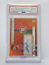 2023 Topps UEFA EURO Pristine Bruno Fernandes Portugal Borders Auto /25 PSA 10