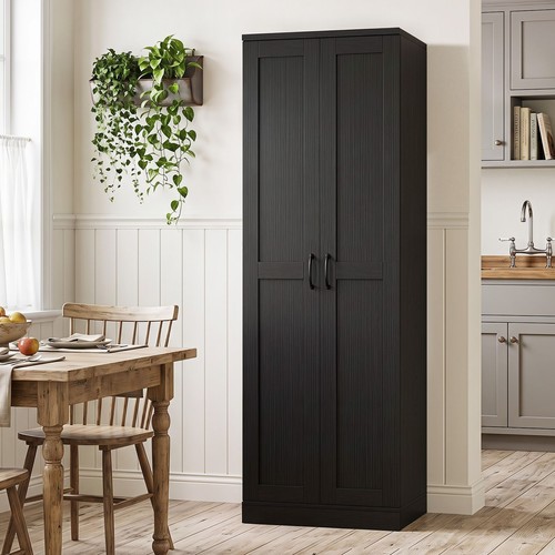 Tall kitchen larder cupboard - kitchen,