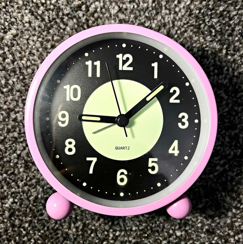 Black silent bedside - silent, alarm