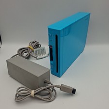 Nintendo Wii Blue Console with Power Cable RVL-101 (EUR) - Tested and Working