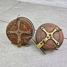 Pair Antique Fly Fishing Reels