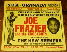 JOE FRAZIER AND THE KNOCKOUTS THE NEW SEEKERS GRANADA TOOTING 1971 MUHAMMAD ALI