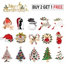 Christmas Brooch Badge