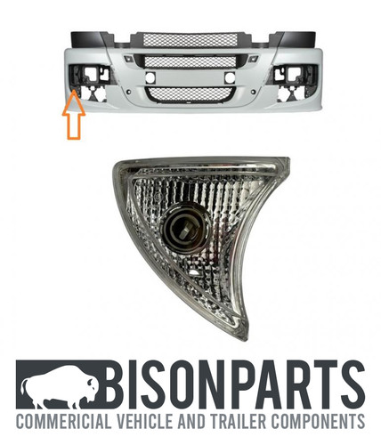 Clear front indicator lamp - clear,