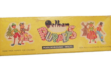 Vintage wooden dog marionette