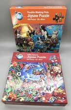 Puzzle World  2x500 Piece Jigsaw Puzzles Gifts Galore & Trouble Making Pets Comp