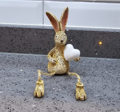 Jasper rabbit holding white - rabbit,