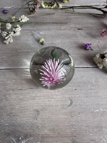 Vintage art glass paperweight - art,