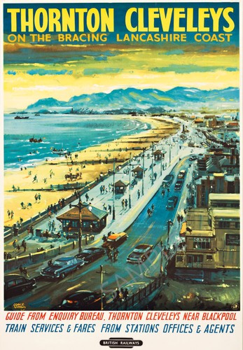 Vintage railway poster - vintage,