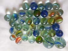 40 Vintage Glass Marbles