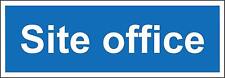 Construction site safety Site office safety sign - sticker 300x100mm