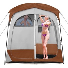 Portable Dressing Room Tent Outdoor Toilet Tent-Coffee