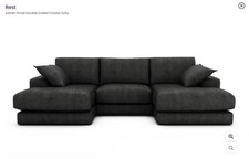 Rest Velvet Small Double Ended Chaise Sofa