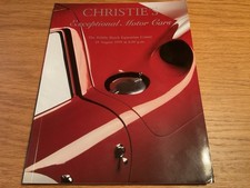Christies Exceptional Cars Auction Catalogue Pebble Beach 1999 Automobilia USA