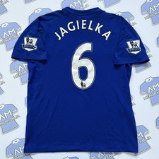 Match Worn Phil Jagielka 2010/2011 Everton FC Home Shirt Premier League
