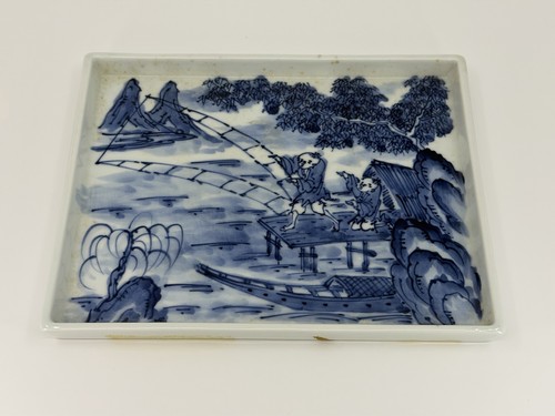 Antique chinese blue - chinese, white