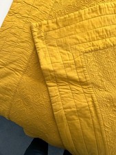 John lewis mustard yellow 100% cotton bedspread 153 x 200 cm single small double