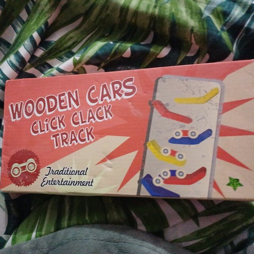 Wooden cars click clack track - wooden,