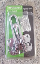 HOMEBASE - DOOR GUARD - CHROME PLATED - EXTRA DOOR SECURITY timber doors 