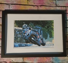 Michael Dunlop Motorcycling  Pop Art  Tribute Picture TT Races 2023