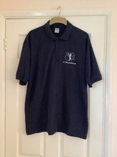 Kent Cricket Matt Walker short sleeve  polo shirt navy  blue L - XL 46 ins chest