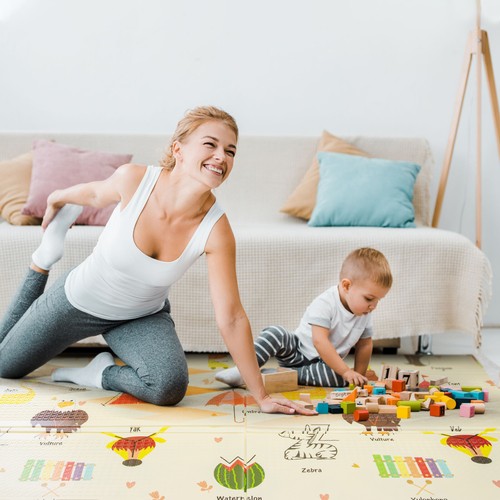 Foldable baby play mat extra - foldable,