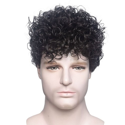 Men short curly synthetic - short,