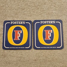 (2) Beer Vintage COASTER Mats