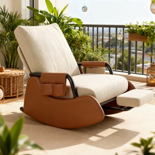 Folding rocking recliner chair - recliner,