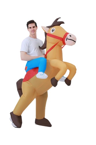 Inflatable horse costume - costume, adult