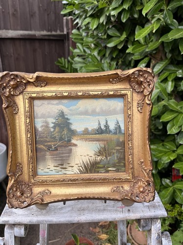 Vintage oil painting - vintage, on