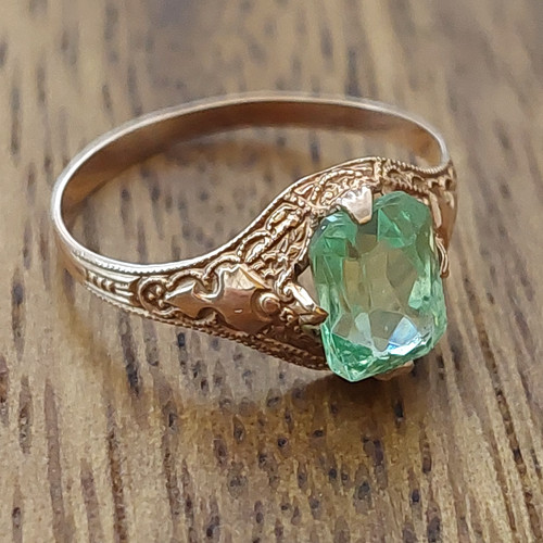 Antique 10k gold ring - antique,