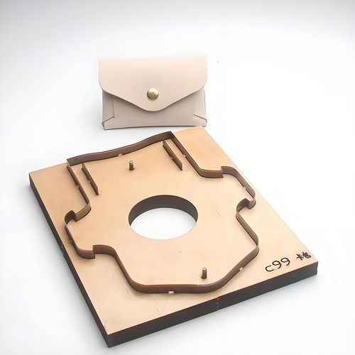 Leather wallet cutting - wallet, die