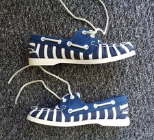 Sebago Spinnaker Navy-White Stripe Women’s Boat / Deck Shoes - UK 5 / EU 38