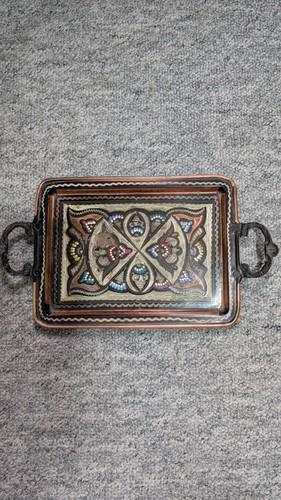 Copper coffee tray turkish - coffee,
