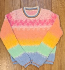 Pastel Rainbow Fluffy Jumper
