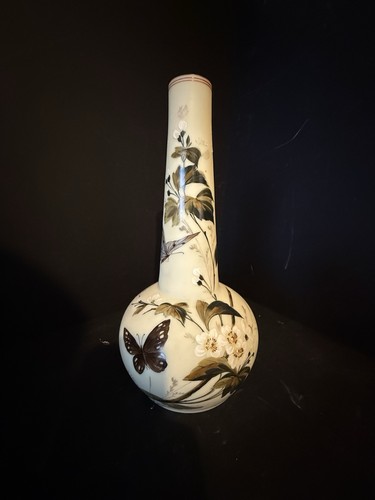 Antique victorian glass vase - antique,