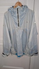 Puma - Mens Blue Netting Lined Waterproof Hooded Windbreaker - Size UK XL