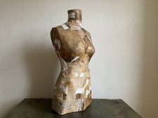 Vintage Female Composition Body Dummy Fashion Dress Form Distressed Mannequin