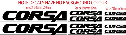 Corsa decals vauxhall - corsa,