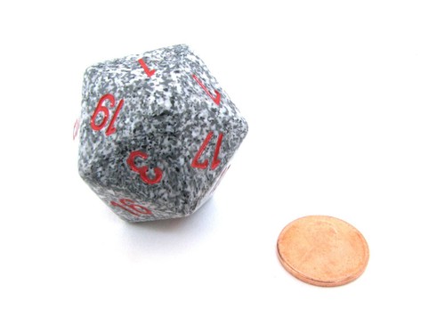 Jumbo d20 counter speckled - jumbo,