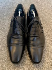 Authentic Dune Black Leather Shoes – Size UK 9 – Good Condition 