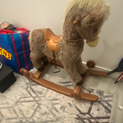 Plush rocking horse - rocking,