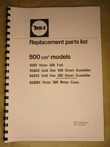 Bsa b50ss b50t b50h - b50ss,