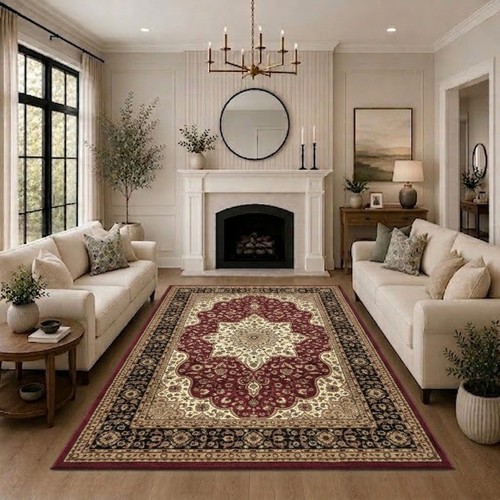Large traditional floral area - floral,