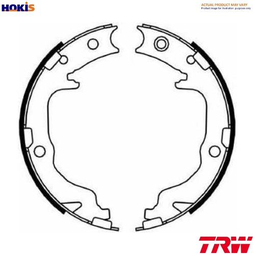 Brake shoe set parking - set,
